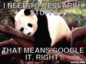 Panda needs to do research